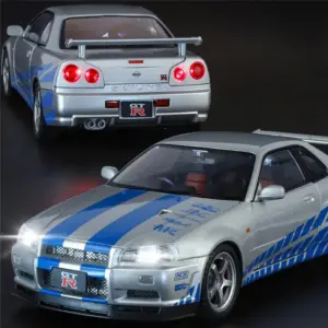 Nissan GTR R34 Skyline 1:18 Scale Model 12 Se69bcfe414c4400684fcf46dd5d78644q