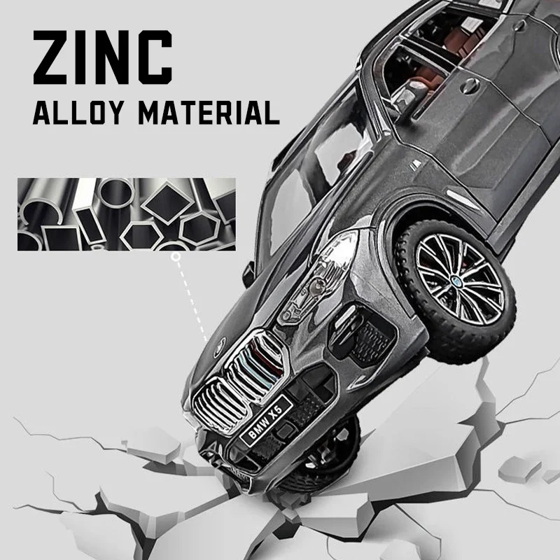 BMW X5 1:24 Diecast Model with Sound and Light 3 BMW X5 1:24 Diecast Model with Sound and Light - Image 3