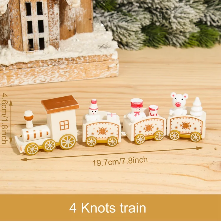 Wooden Christmas Train Decoration Set 2024 10 Wooden Christmas Train Decoration Set 2024 - Image 10