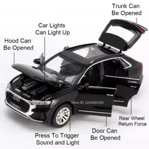 1:32 Scale Audi Q8 RS7 Diecast Model 11 Se784bba90152405f80a1d70ebafaff697