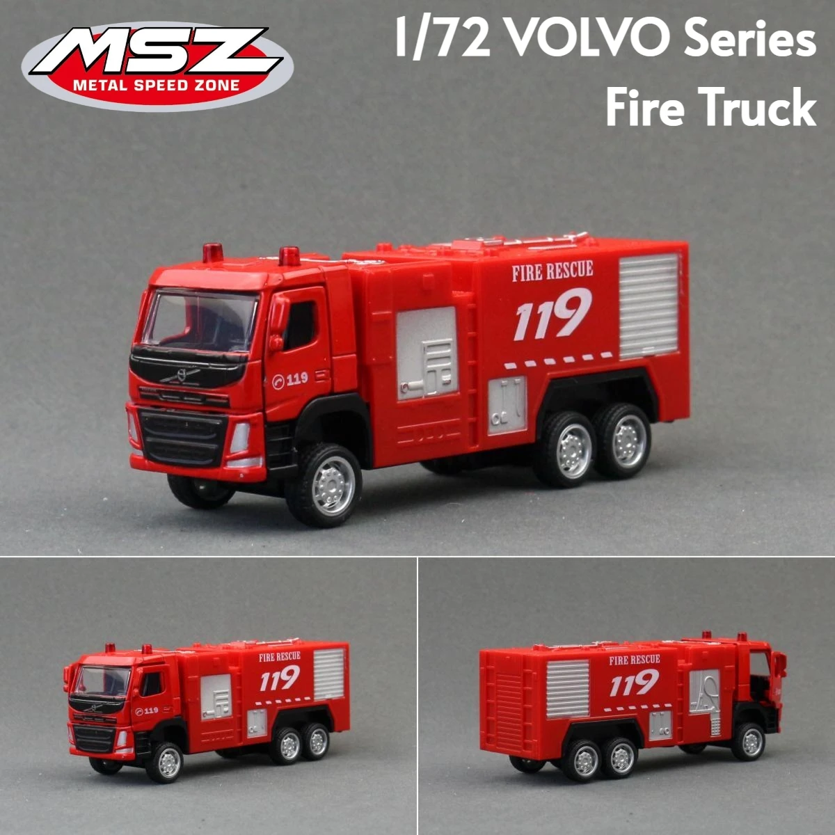 Volvo 1/72 Scale Firefighting Truck Model 9 Volvo 1/72 Scale Firefighting Truck Model - Image 9