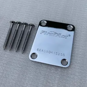 Genuine FirstA Chrome Neck Plate for Electric Guitars
