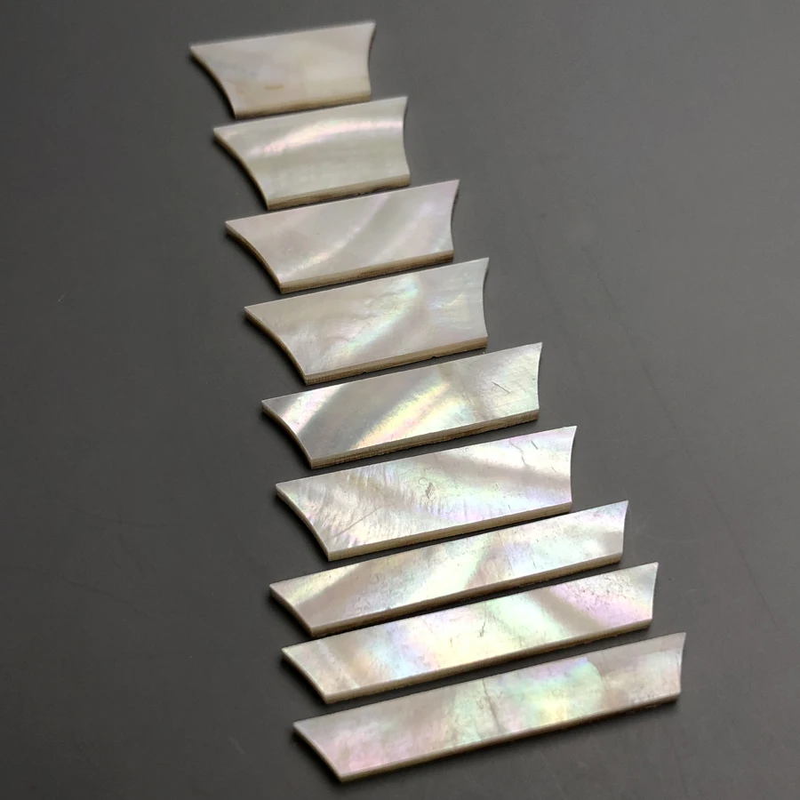 Mother of Pearl Trapezoid Fretboard Inlays 2.0mm 1 Mother of Pearl Trapezoid Fretboard Inlays 2.0mm