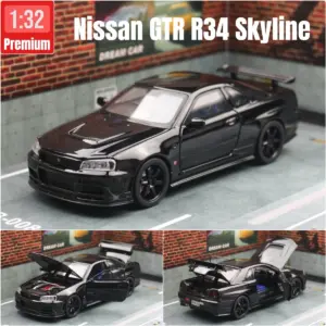 Nissan Skyline GTR R34 1:32 Scale Diecast Model 18 Se92d71a130f64642a0a95b330c0a5daeQ