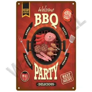 BBQ Zone Vintage Metal Tin Sign 20x30 cm 44 Se94a93a5561b4bf5ad35daeb0022a9701