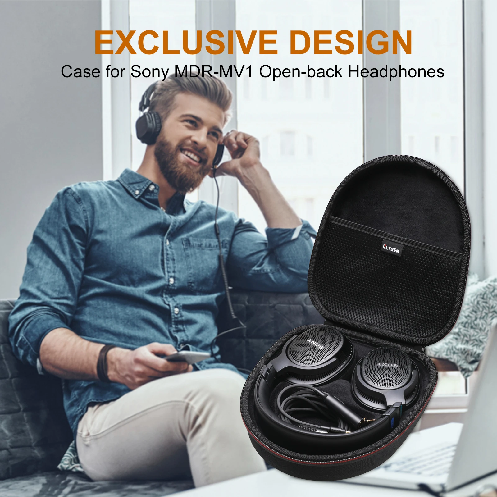 Sony MDR-MV1 Headphones Case 3 Sony MDR-MV1 Headphones Case - Image 3