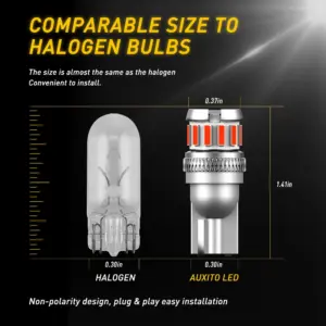 T10 W5W LED Bulb Set 4 Colors, 2W, 12V 12 Se96925458e6c467fbc64b3bb301b04c7B