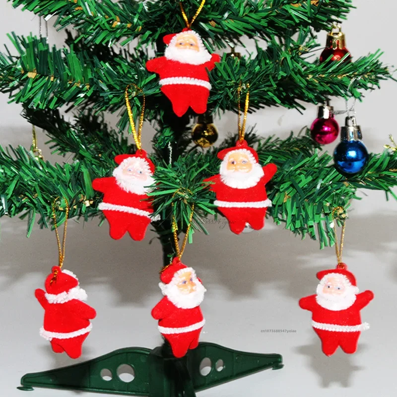 Colorful Santa Ornaments Set for Holiday Decor 6 Colorful Santa Ornaments Set for Holiday Decor - Image 6