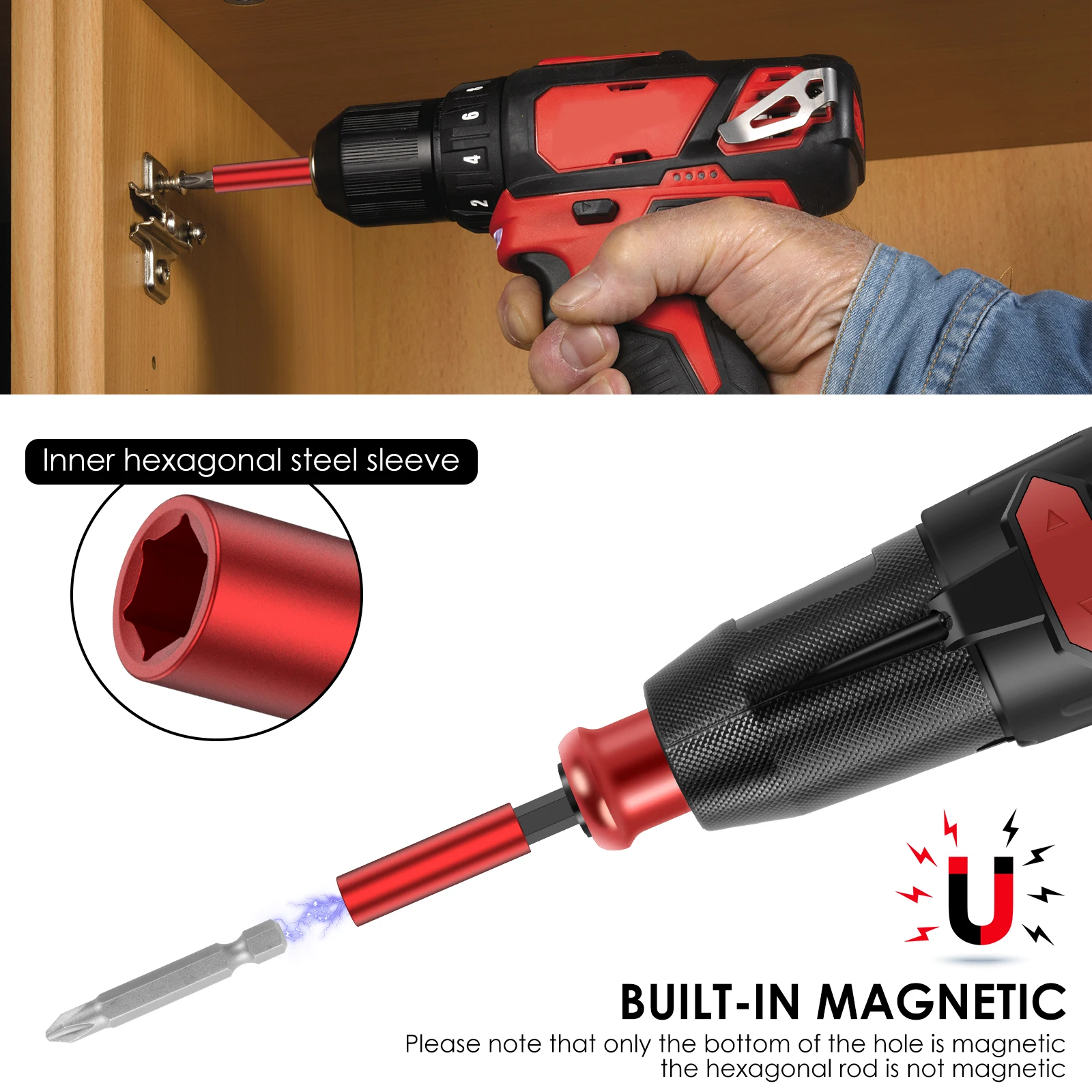 Magnetic Screwdriver Extension Set 10/20pcs 4 Magnetic Screwdriver Extension Set 10/20pcs - Image 4