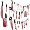 Blood-Stained Halloween Decor Set with 12 Props
