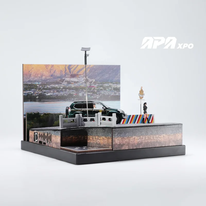 Toyota LC120 SUV Miniature 1:64 Scale Alloy Model 3 Toyota LC120 SUV Miniature 1:64 Scale Alloy Model - Image 3