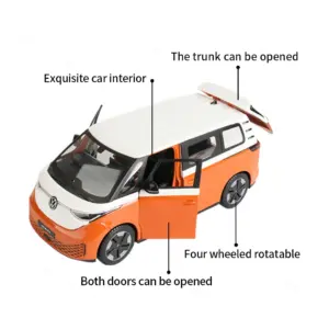 Vibrant Orange Volkswagen ID.Buzz 1:24 Die-Cast Model 9 Se9ff6489a8374cf58a7cffb23a455f4e8