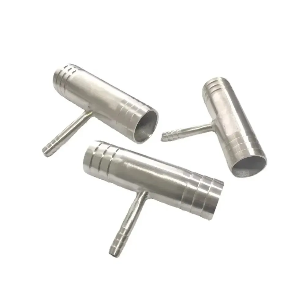 304 Stainless Steel Hose Barb Reducer Tee Fitting 2 304 Stainless Steel Hose Barb Reducer Tee Fitting - Image 2
