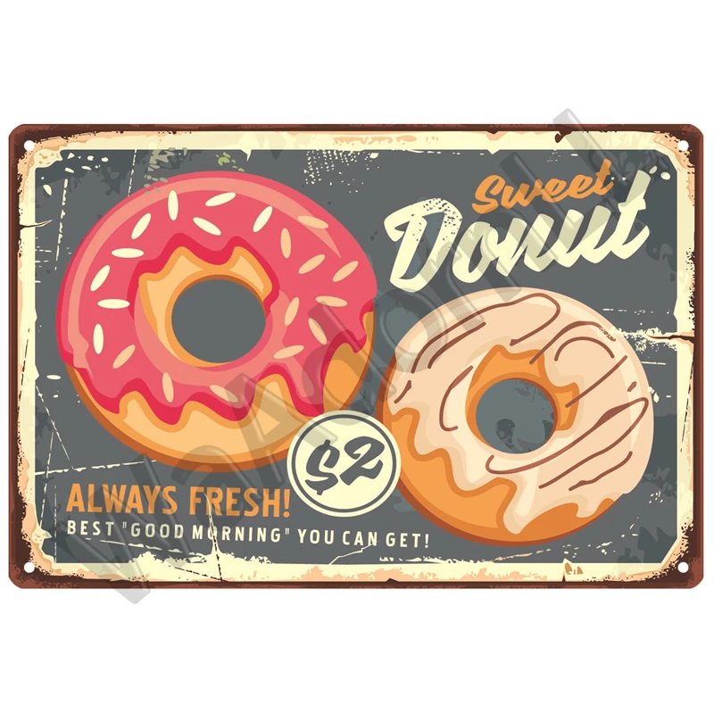 Retro Diner Tin Sign 20 x 30 cm Decor 18 Retro Diner Tin Sign 20 x 30 cm Decor - Image 18