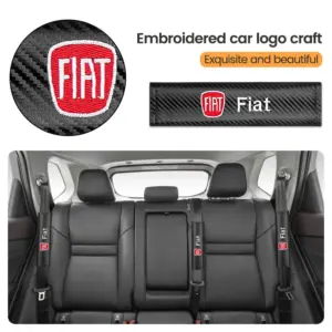 Carbon Fiber Fiat Abarth Seat Belt Shoulder Covers 13 Sea14924d7ef042259348f764b6e1bd3fW