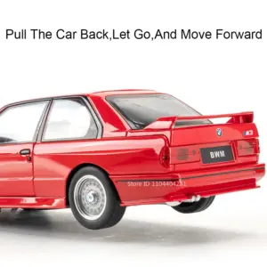 Red BMW E30 M3 Diecast Model 1:24 Scale 13 Sea8ddcc4de5a4450b1842fae7b25a123a