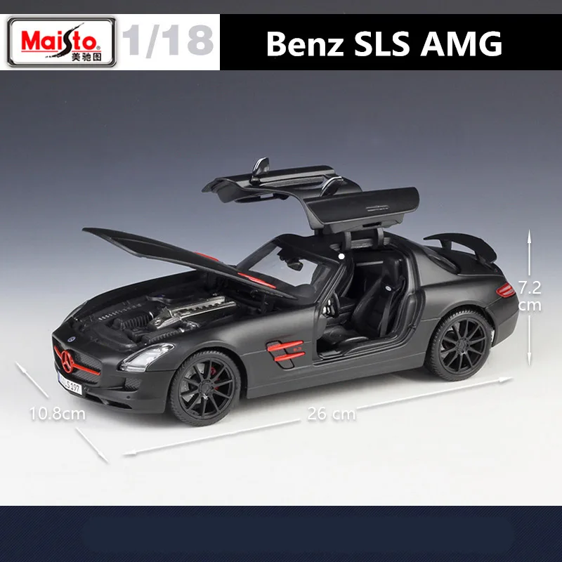 Mercedes-Benz SLS AMG 1:18 Diecast Model 4 Mercedes-Benz SLS AMG 1:18 Diecast Model - Image 4