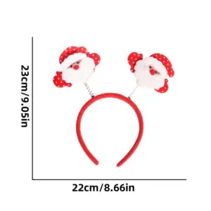 Festive Christmas Headband with Plush Bow 15 Sec69859482944ee4a1693be8f5433ff1J