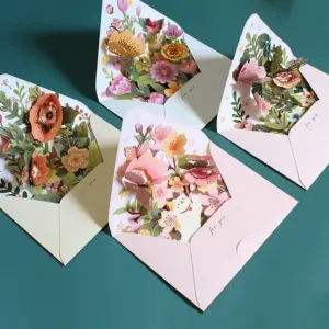 3D Floral Pop-Up Greeting Card 11.5x15cm 14 Secd4dbb9b46243e18465a9291f4dd303l