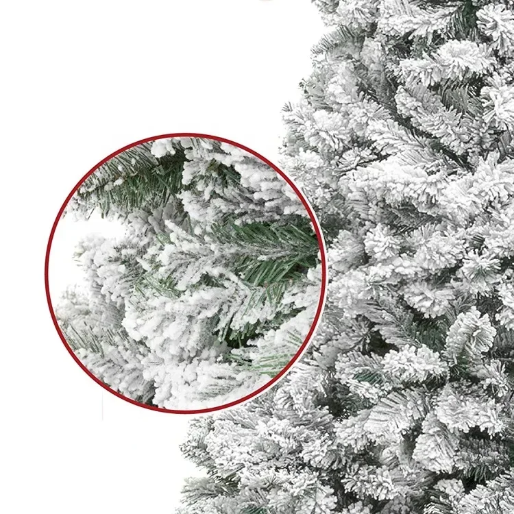 Frosted Snowy Flocked Christmas Tree 45cm 5 Frosted Snowy Flocked Christmas Tree 45cm - Image 5