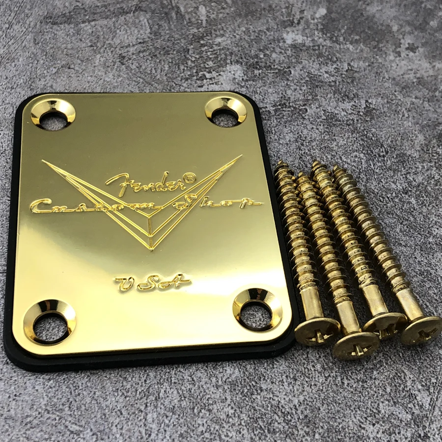 Fender Custom Shop Silver Neck Plate 5 Fender Custom Shop Silver Neck Plate - Image 5