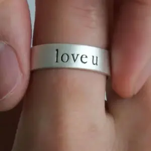 Love U Unisex Silver Ring 7 Sede4c4692a704a2b9c675c81dcc05e0f0