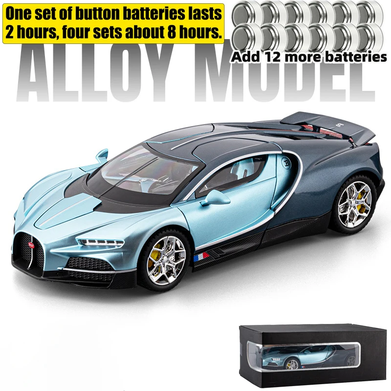 1:24 Scale Supercar Diecast Model with Light & Sound 8 1:24 Scale Supercar Diecast Model with Light & Sound - Image 8