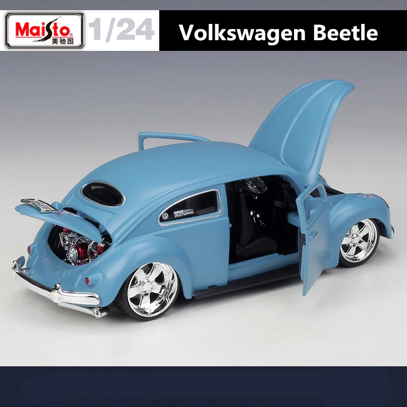 Light Blue 1:24 Diecast Volkswagen Beetle Model 5 Light Blue 1:24 Diecast Volkswagen Beetle Model - Image 5