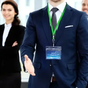 Black PVC ID Lanyards with Badge Holders Set 13 See42eb9531bf4da5b1823146e2505cceQ