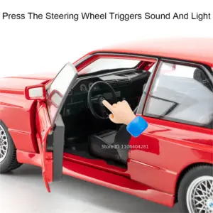 Red BMW E30 M3 Diecast Model 1:24 Scale 14 See45478dfab54586a223de086ae2d4e9b