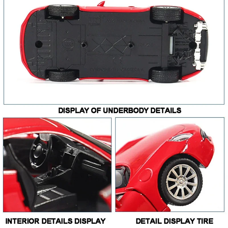 Porsche 911 Carrera S 1:36 Scale Diecast Model 5 Porsche 911 Carrera S 1:36 Scale Diecast Model - Image 5