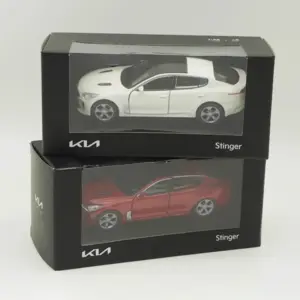 White and Red Kia Stinger Diecast Model 1/38