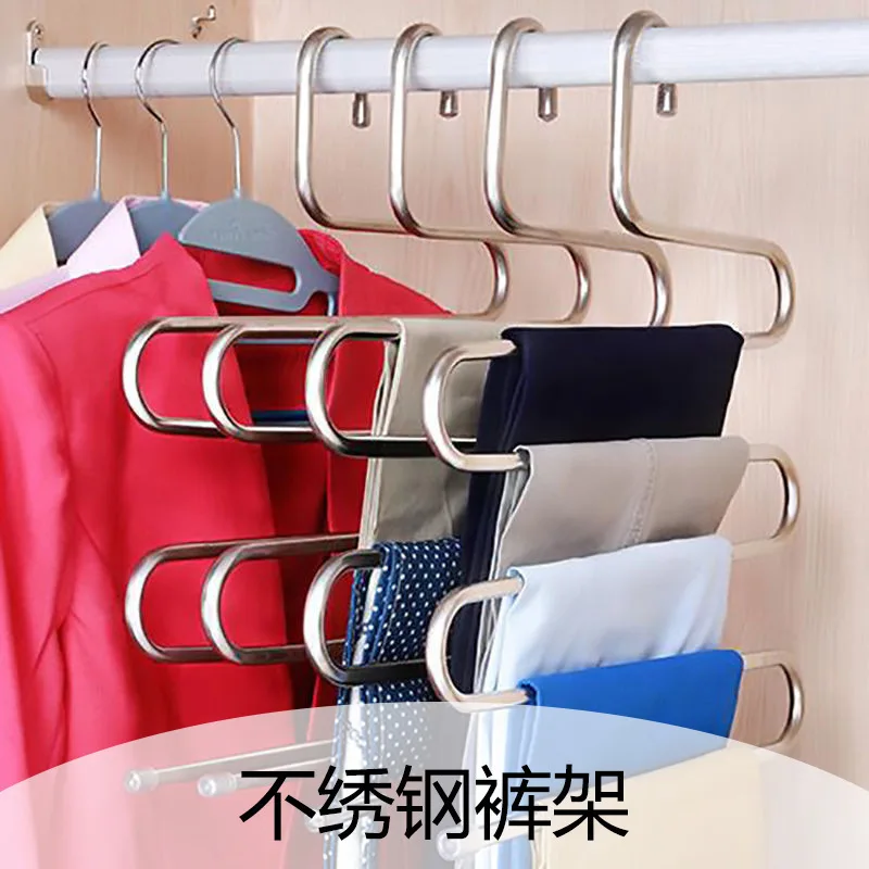 Adjustable 5-Tier Trouser Organizer for Closet 3 Adjustable 5-Tier Trouser Organizer for Closet - Image 3