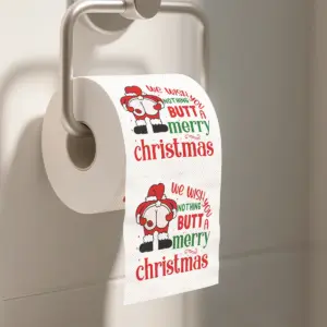 Festive Santa Toilet Paper Roll for Holidays