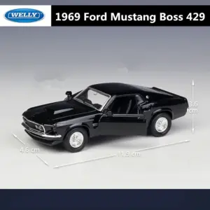 1969 Mustang Boss 429 Diecast Model Black 10 Sf0ceb28fd6054717b4175f0e18de54baD