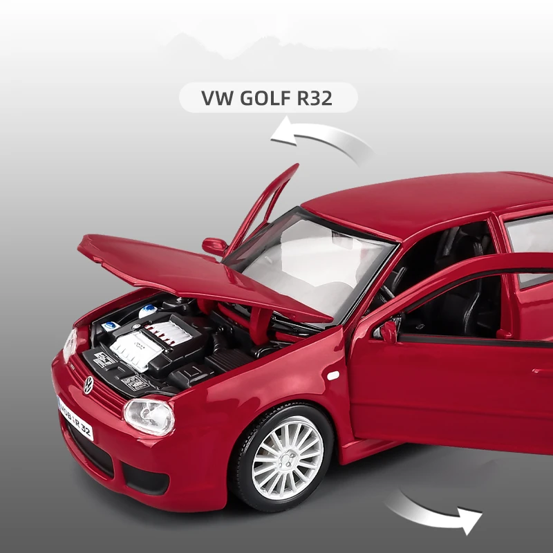 1:24 Volkswagen Golf R32 Diecast Model 4 1:24 Volkswagen Golf R32 Diecast Model - Image 4