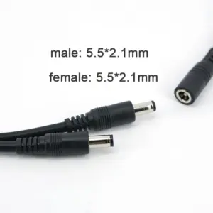 70cm Black DC Power Splitter Cable for CCTV 10 Sf18be05f380c4692875d4c7bd1210387F
