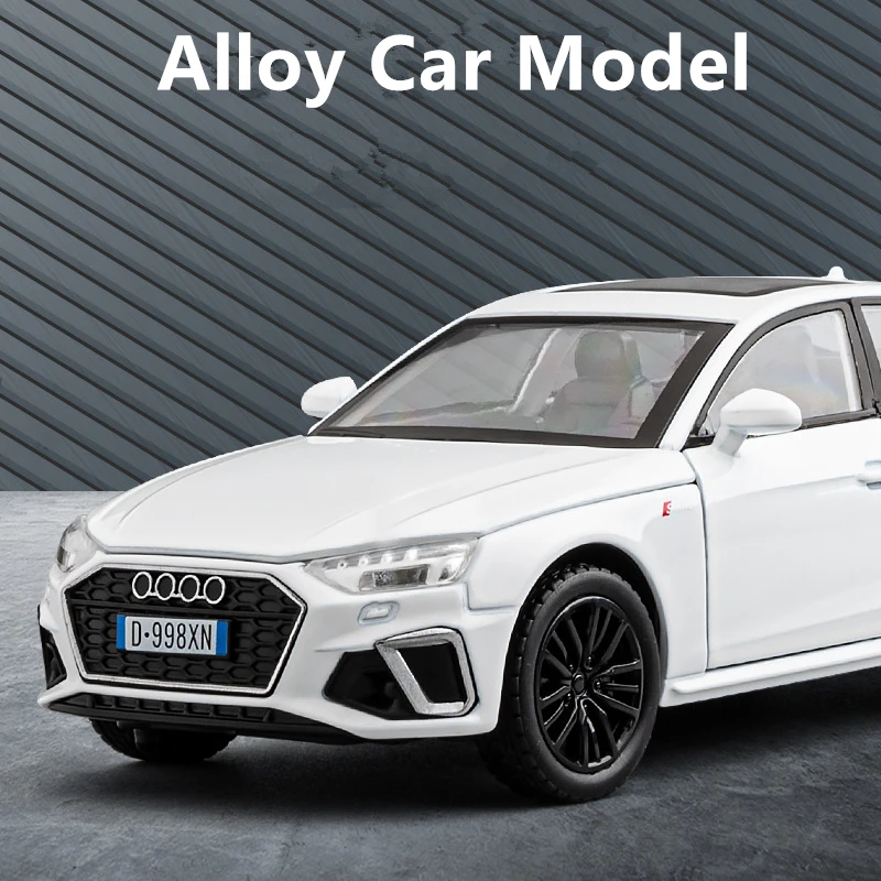 2024 Audi A4 1:32 Diecast Model in White 2 2024 Audi A4 1:32 Diecast Model in White - Image 2