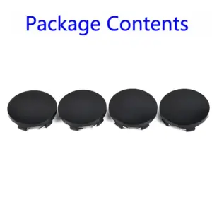Universal Black and Silver Hub Center Caps Set 8 Sf1ffb0182fcd4a32aa9646b01ce7788bY 1
