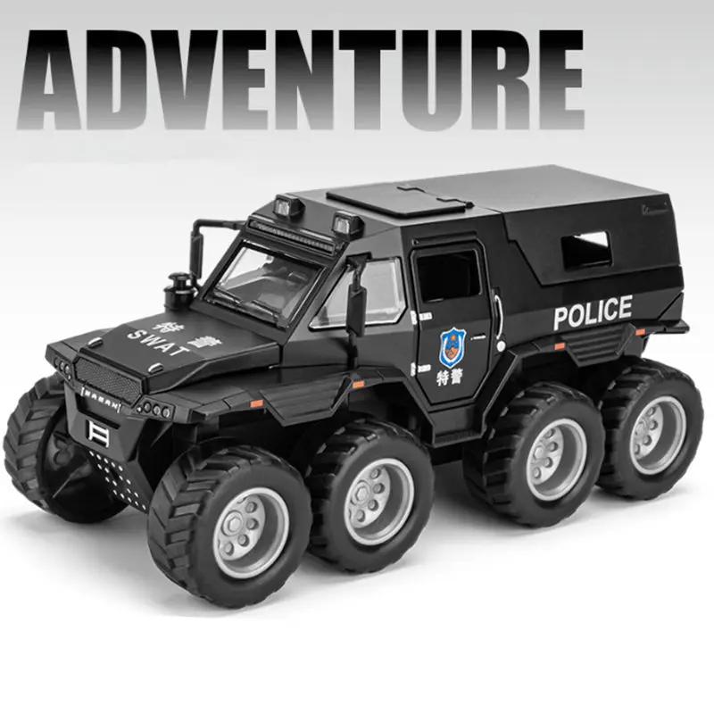 High-Detail Black Police Off-Road Vehicle Model 7 High-Detail Black Police Off-Road Vehicle Model - Image 7