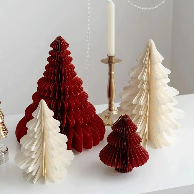 Honeycomb Paper Christmas Tree Set - 2 Pack 1 Honeycomb Paper Christmas Tree Set - 2 Pack