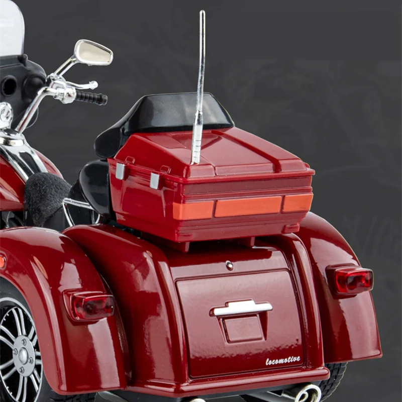 Vibrant Red 1:9 Diecast Motorcycle Model 5 Vibrant Red 1:9 Diecast Motorcycle Model - Image 5