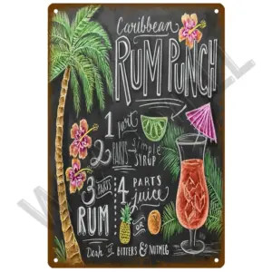 Vintage-Style Metal Cocktail Sign Plaque 20x30 cm 29 Sf296c8a138154cfbb023cd50161b76bef