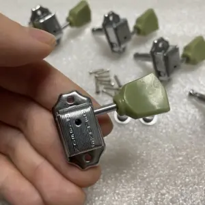 Vintage Chrome Guitar Tuning Pegs Set 3L3R