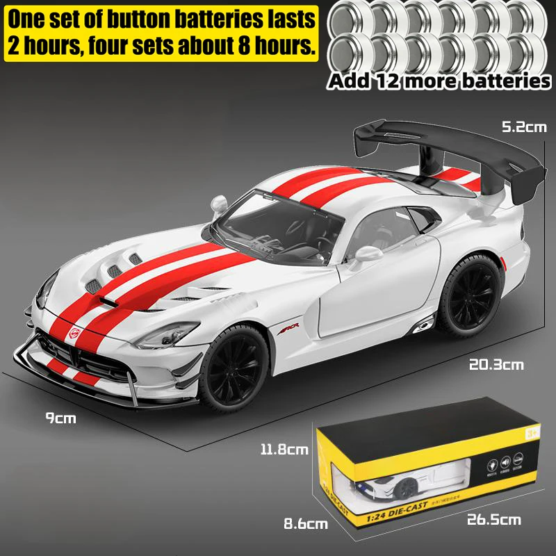 1:24 Scale Diecast 2016 Dodge Viper ACR Model 12 1:24 Scale Diecast 2016 Dodge Viper ACR Model - Image 12