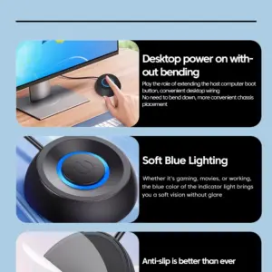 NNBILI Desktop Power Switch with LED Indicators 15 Sf37ee980fd4e418d83550b4c6e59c9a0s