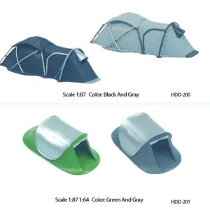 Miniature Dome Tent Model Set for Dioramas