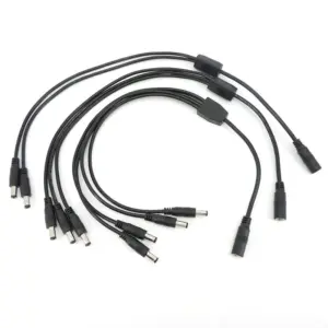 Black DC Splitter Cable 45cm, 5A, 2-4 Ports 10 Sf3f61cb2ebe649ea89f5b3994202d624m