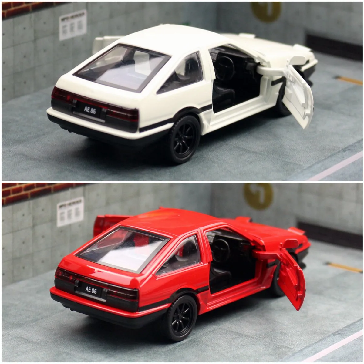 Toyota AE86 1:37 Diecast Model Car in White 6 Toyota AE86 1:37 Diecast Model Car in White - Image 6