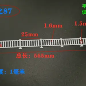 White ABS Guardrail for Scale Modeling 17 Sf533ade51f254061a18b1a6f8c5204e9u 1